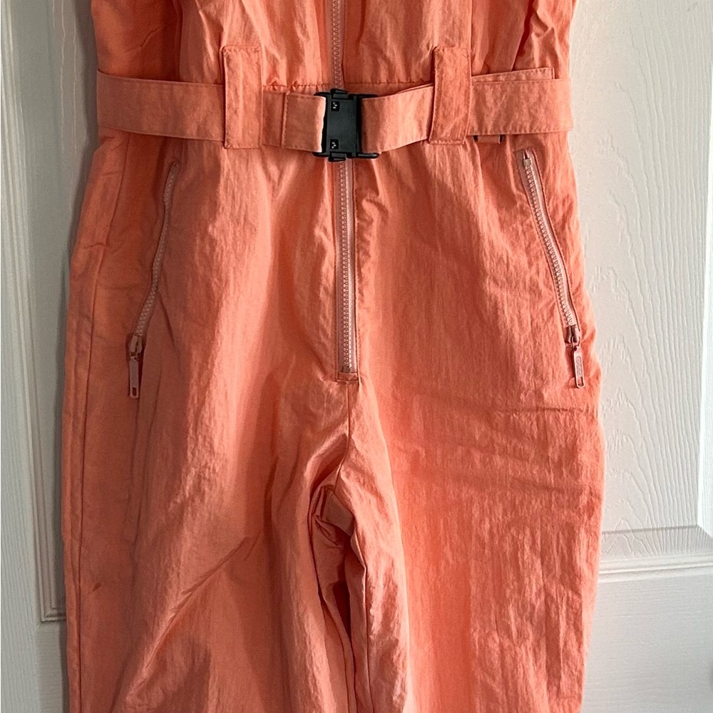 26 International Coral Zip-Up Jumpsuit